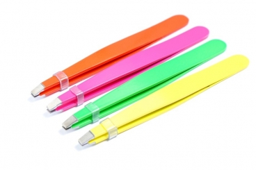 Pęseta do brwi pastelowa prosta kolor