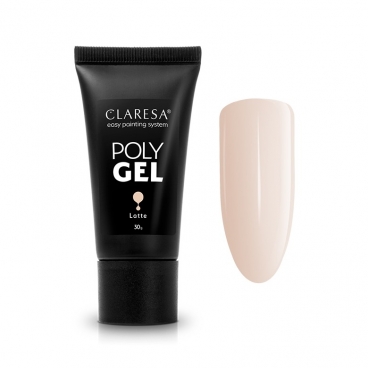 Claresa poly gel latte 30g akrylożel do przedłużania